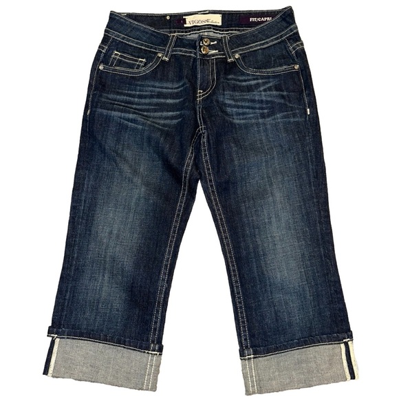 VIGOSS‎ Collections Women’s Low Rise Denim Capri Size 1 - Picture 1 of 5